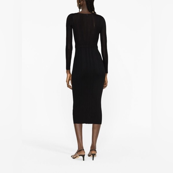 Brand new Self-Portrait cut-out detail ribbed-knit midi dress - Picture 2 of 11